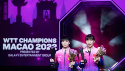 OUBO GAME-国乒德比战孙颖莎赢陈幸同 澳门赛摘赛季女单首冠